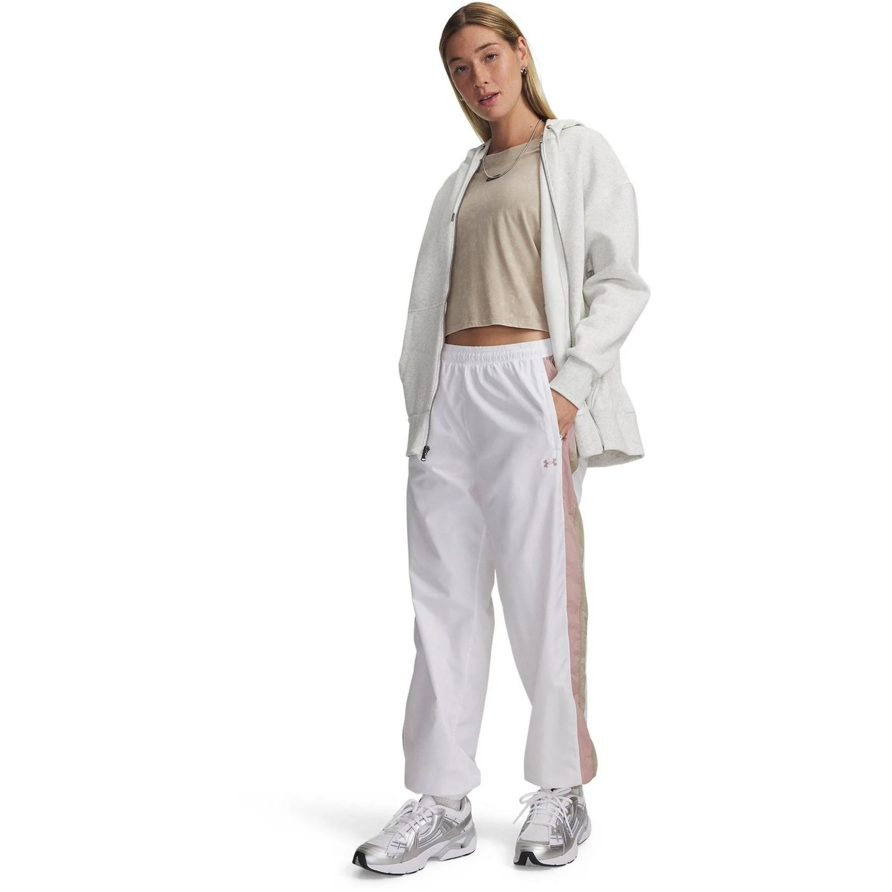 Under Armour Icon Crinkle Tracksuit Bottoms - Image 4