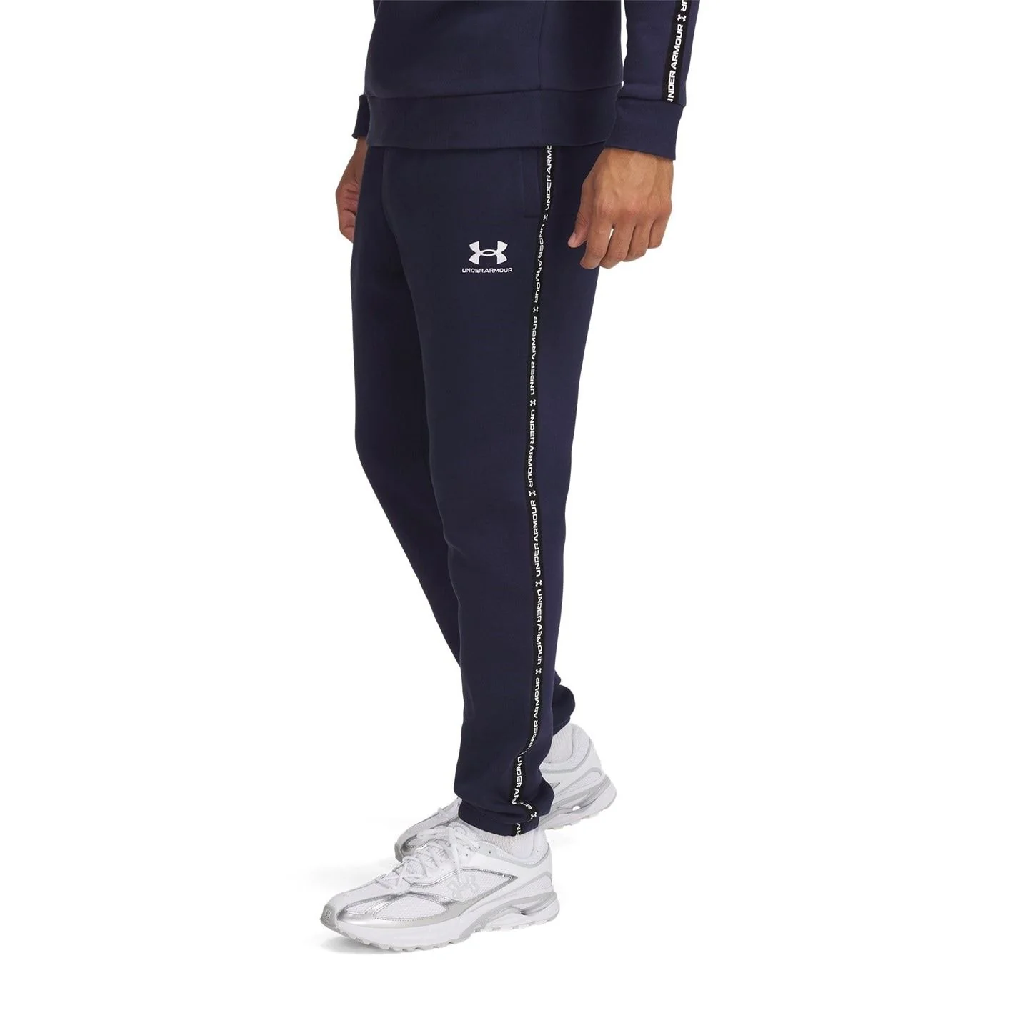 Under Armour Icon Taping Closed Hem Fleece Joggers - Image 11