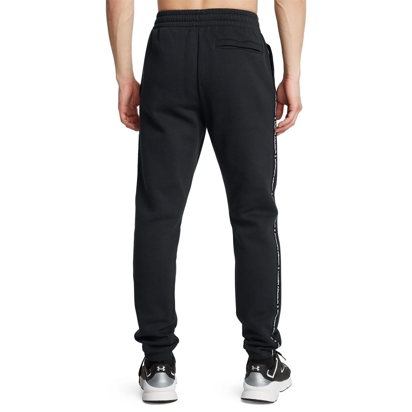 Under Armour Icon Taping Closed Hem Fleece Joggers - Image 4