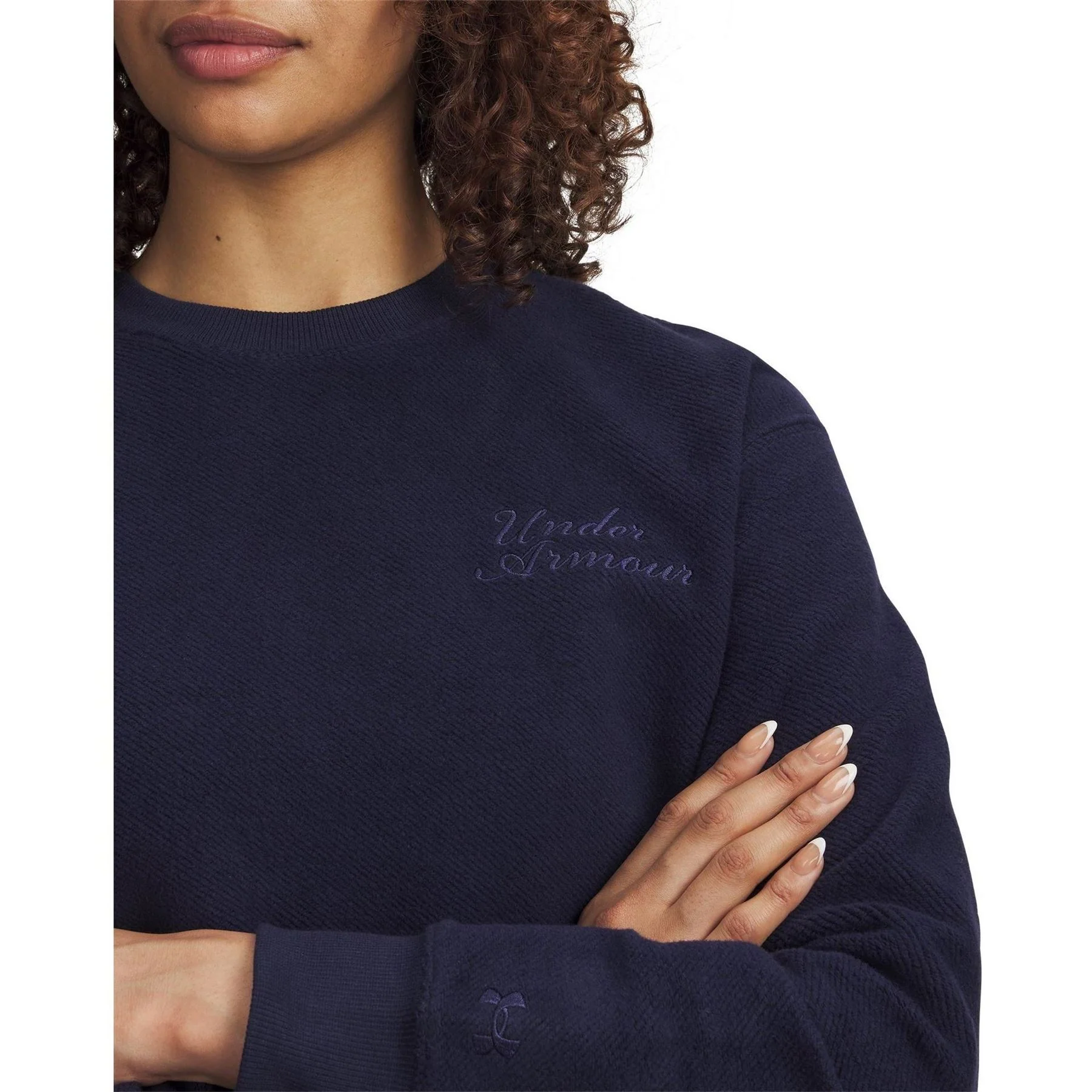 Under Armour Icon Terry Varsity Crew Sweatshirt - Image 3