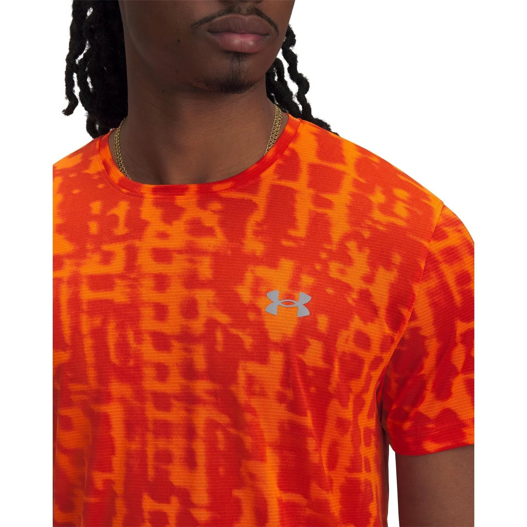 Under Armour Launch Print Short Sleeve Performance Top - Image 3