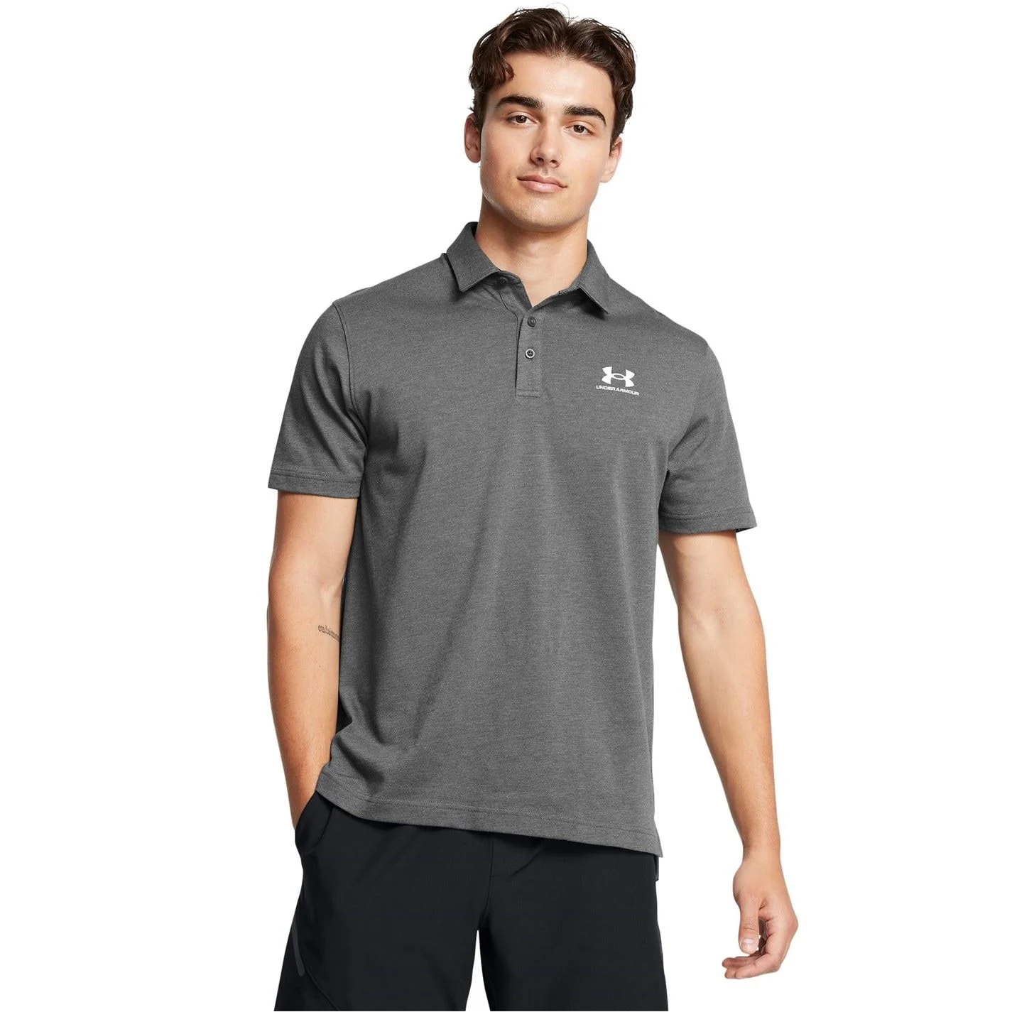 Under Armour Logo Print Short Sleeve Polo Collared Shirt - Image 5