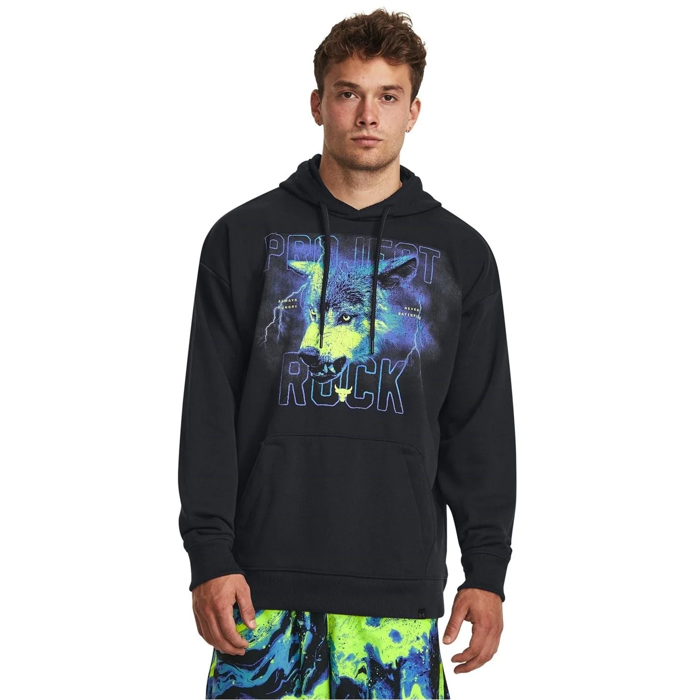 Under Armour Mens Armour Pjt Rock Hwt Terry Hoody Hoody - Image 3