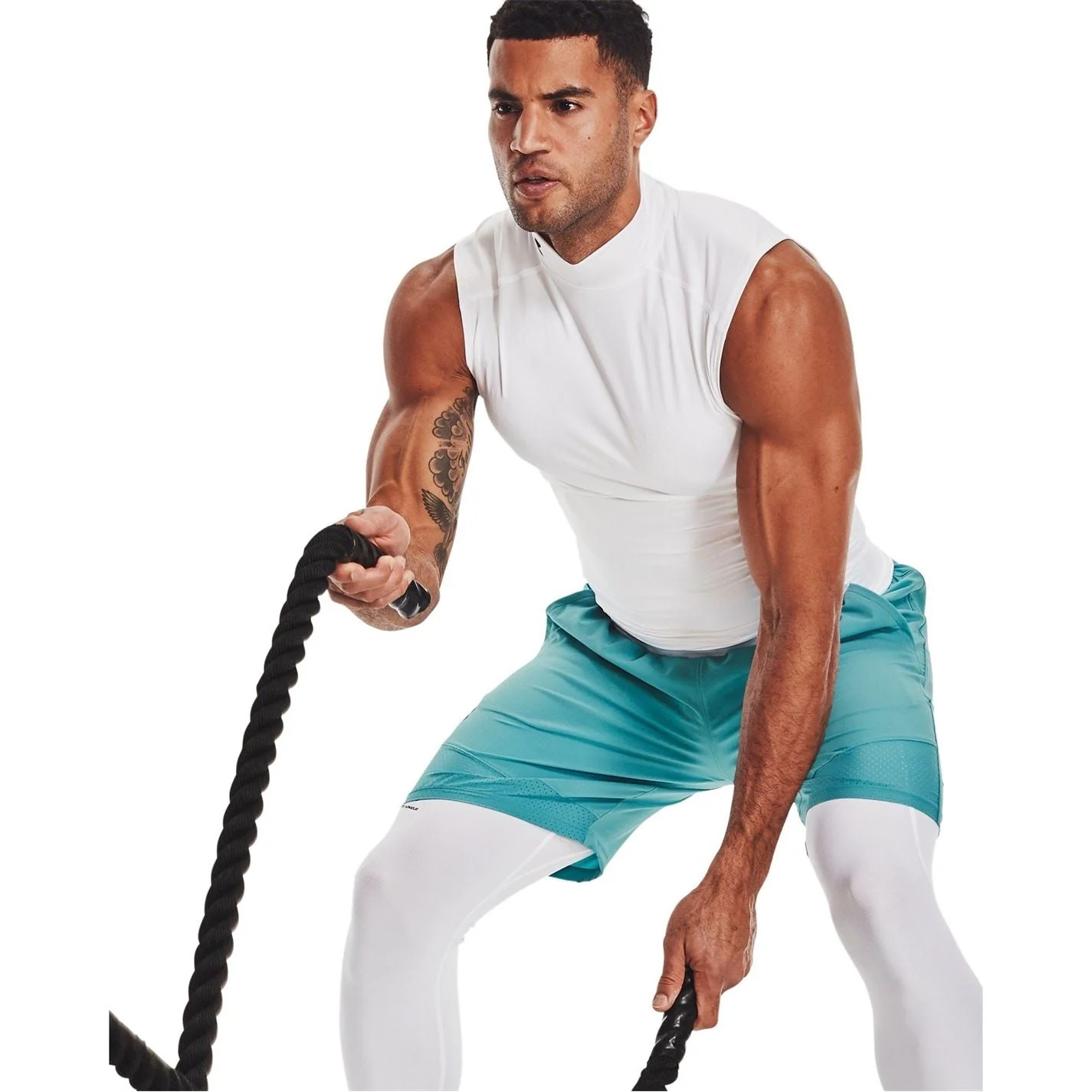Under Armour Mens Armour Ua Hg Comp Mock Sl Gym Vest - Image 11