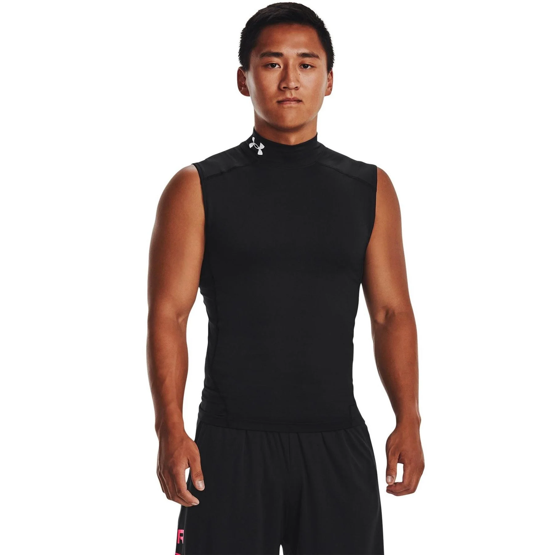 Under Armour Mens Armour Ua Hg Comp Mock Sl Gym Vest - Image 3