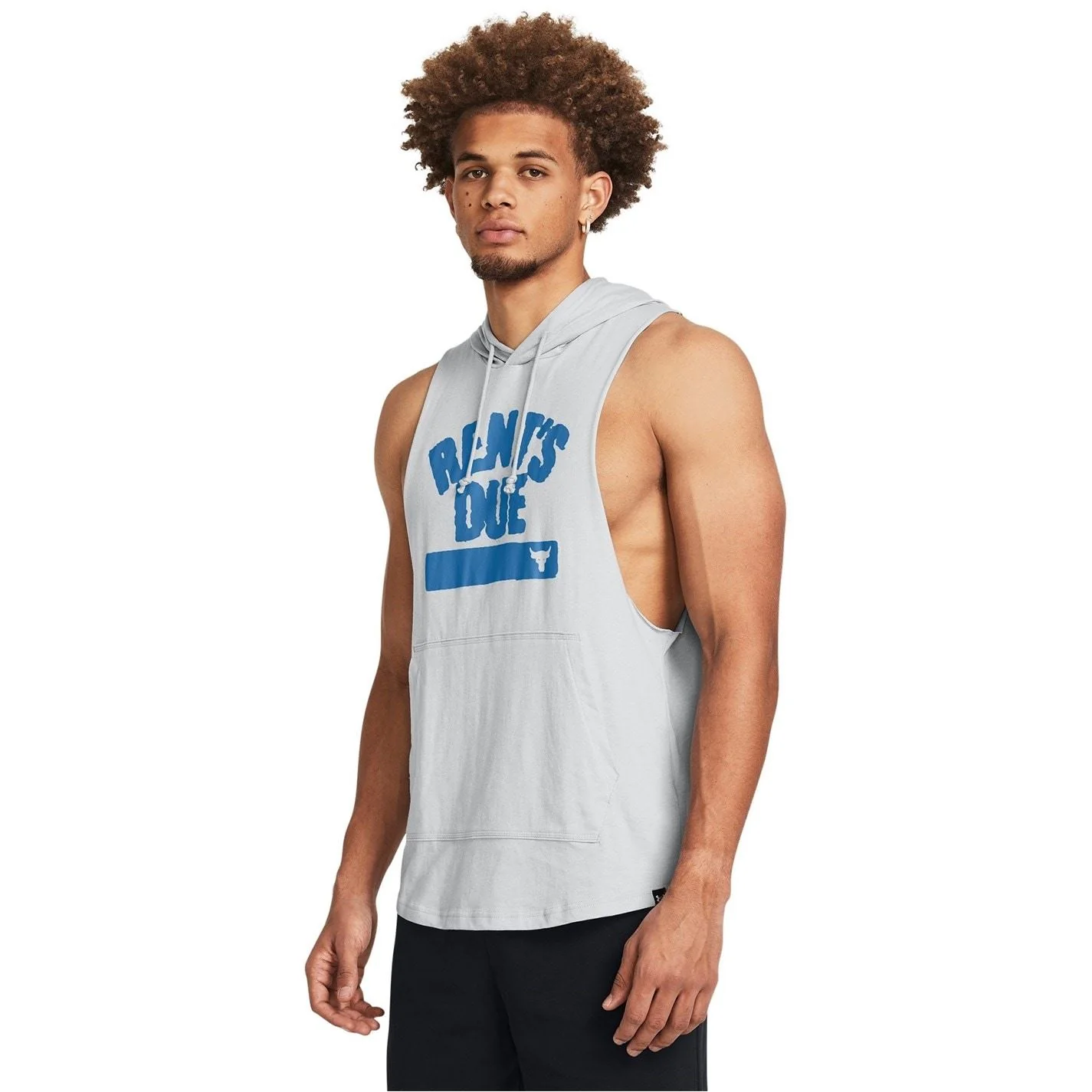 Under Armour Mens Armour Ua Pjt Rck Rents Due Sl Hoody Gym Vest - Image 7