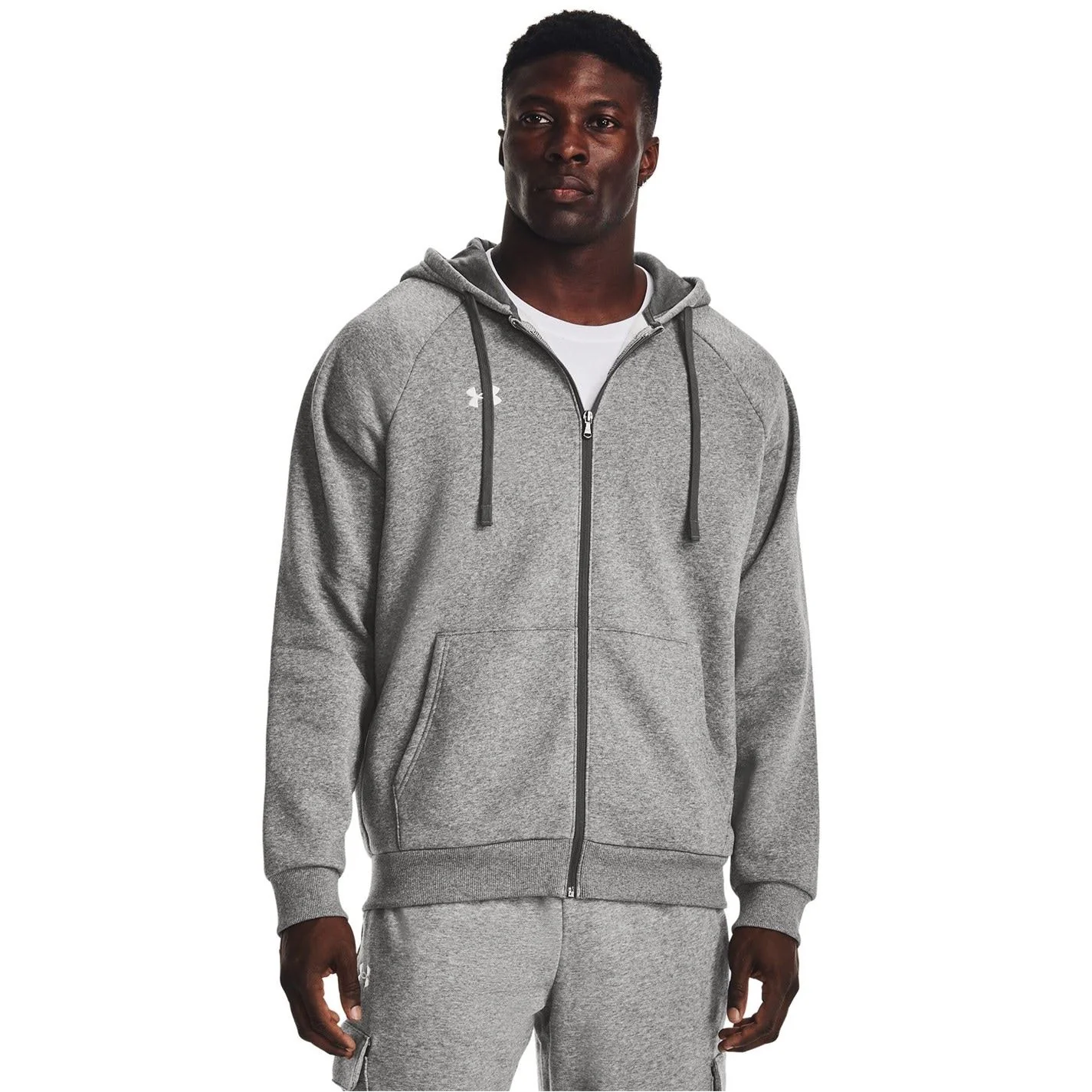 Under Armour Mens Armour Ua Rival Fleece Full Zip Hoodie - Image 5
