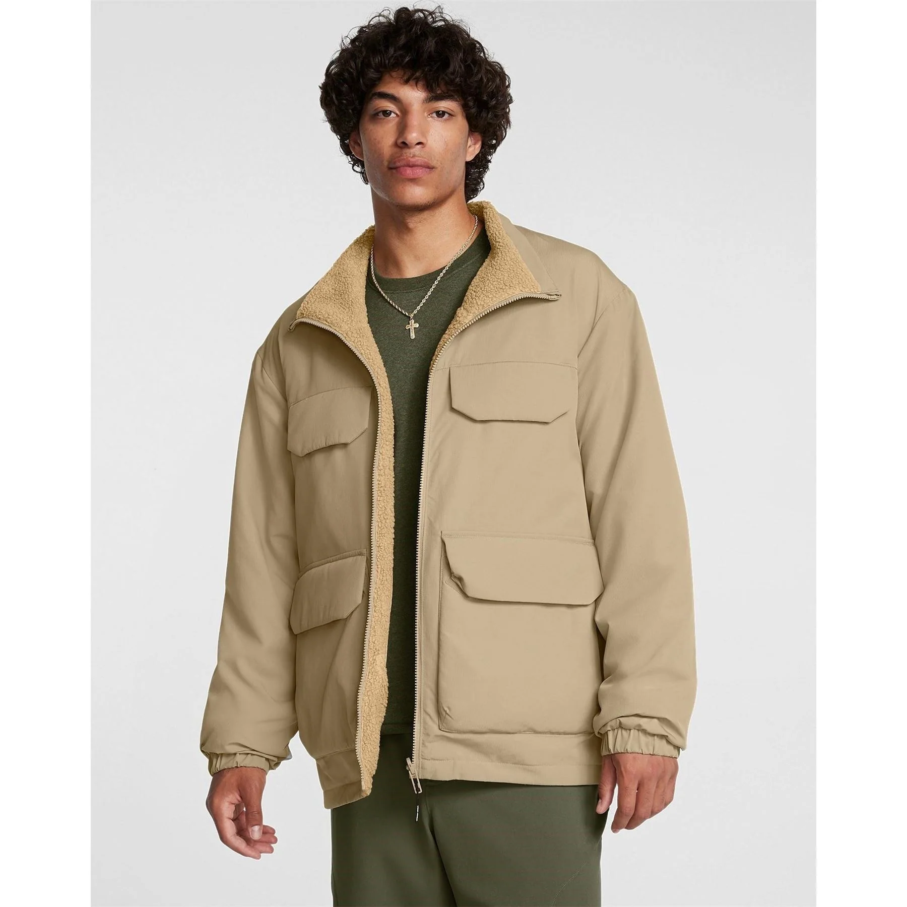 Under Armour Mission Solid Patterned Softshell Jacket with Chest Pocket - Image 3