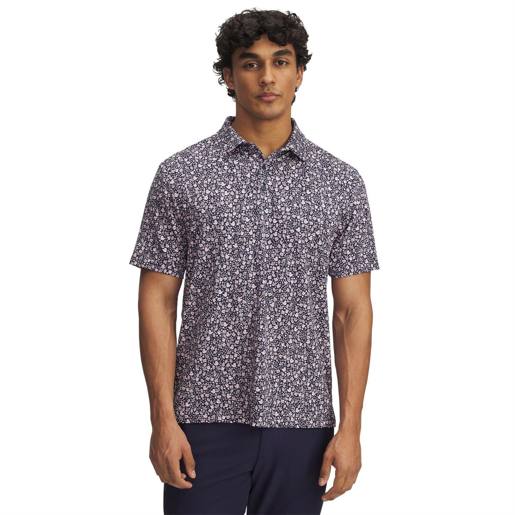 Under Armour Printed Collared Neck Short Sleeve Polo Shirt - Image 10