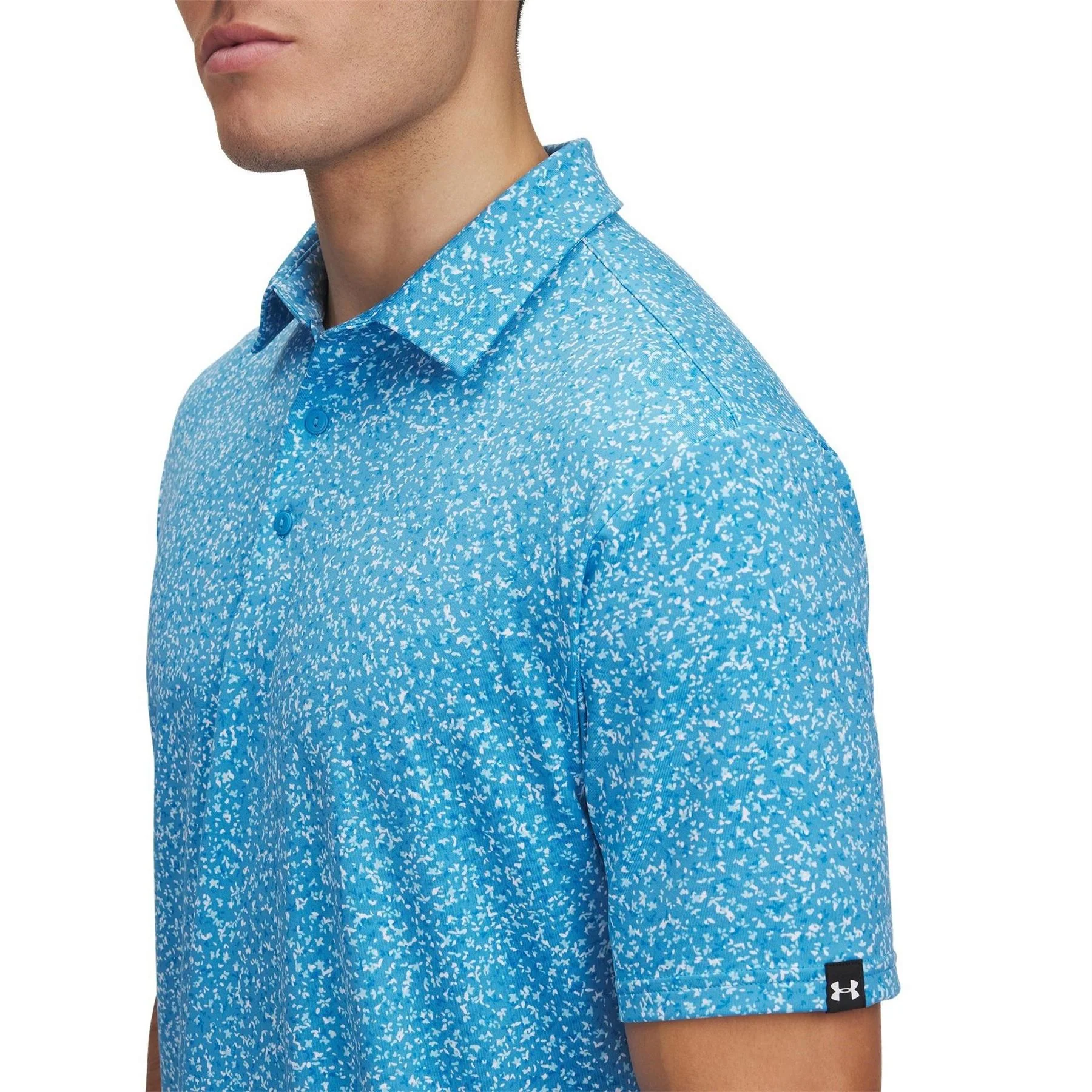Under Armour Printed Collared Neck Short Sleeve Polo Shirt - Image 6