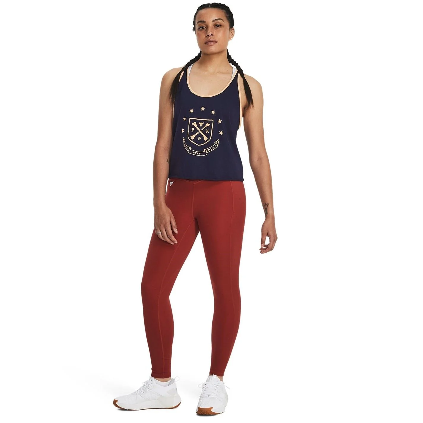 Under Armour Project Rock Arena Cropped Graphic Relaxed Fit Tank - Image 6