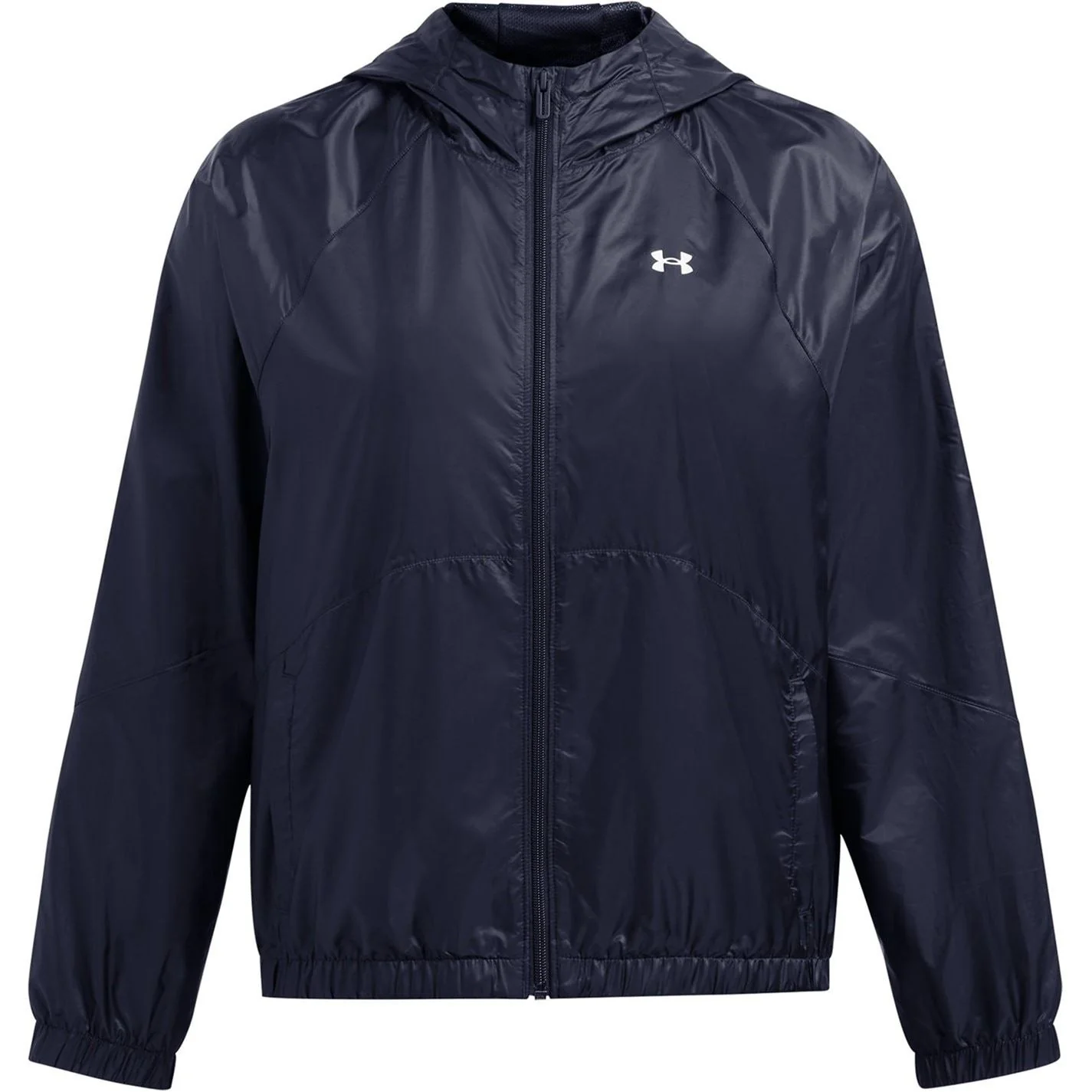 Under Armour Rival Sport Water Resistant Wind Resistant Long Sleeve Hooded Oversized Fit Windbreaker