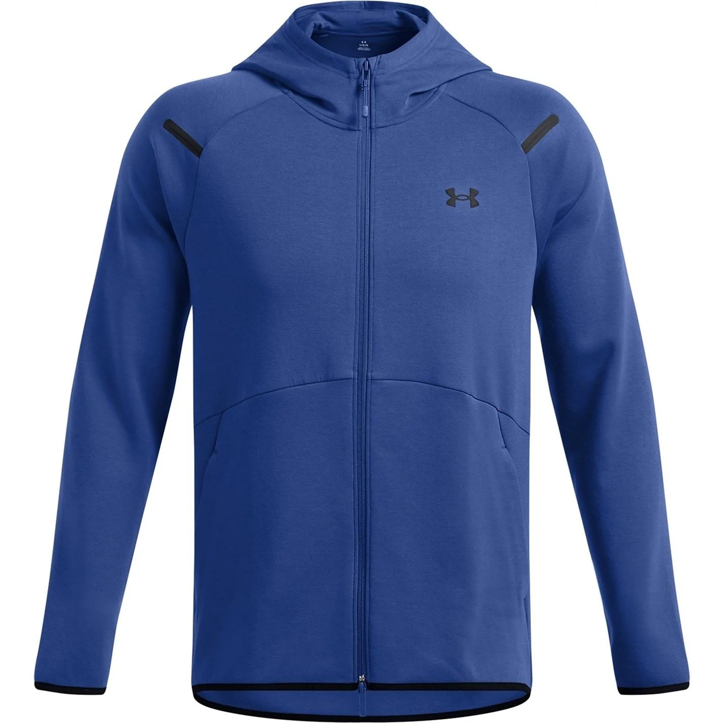 Under Armour Solid Patterned Hooded Neck Ribbed Cuff Full Zipper Sweat Jacket - Image 31