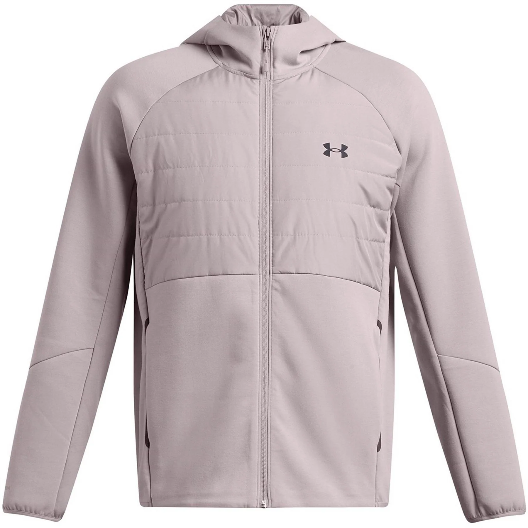 Under Armour Solid Patterned Hooded Ribbed Cuff Softshell Jacket