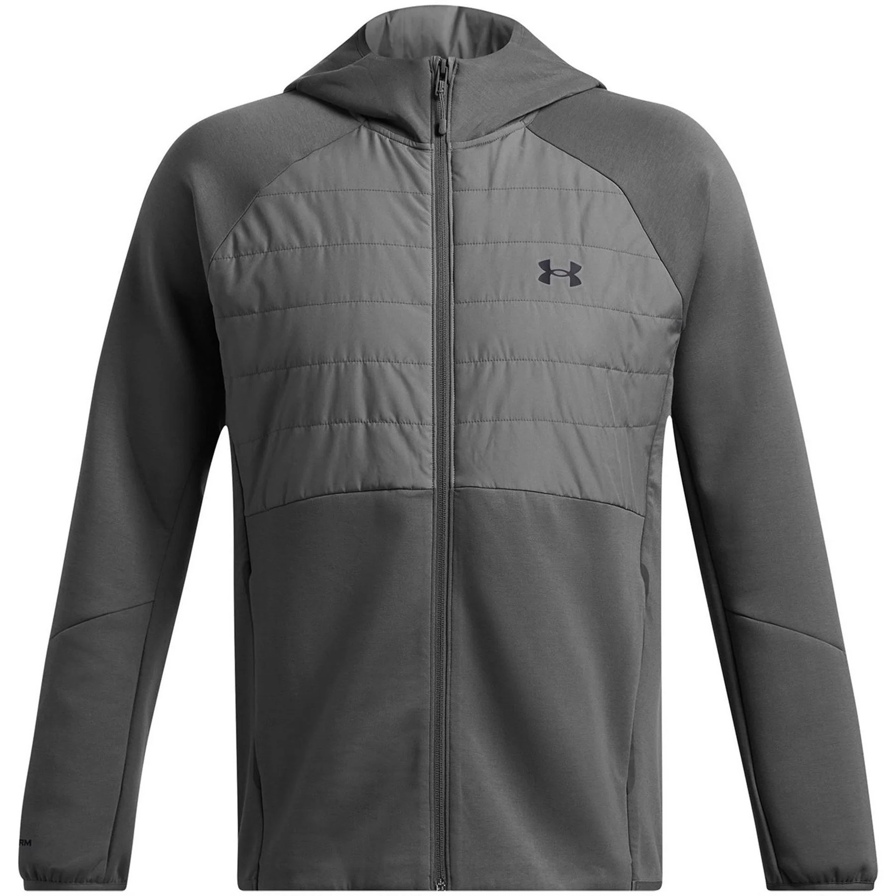 Under Armour Solid Patterned Hooded Ribbed Cuff Softshell Jacket - Image 16