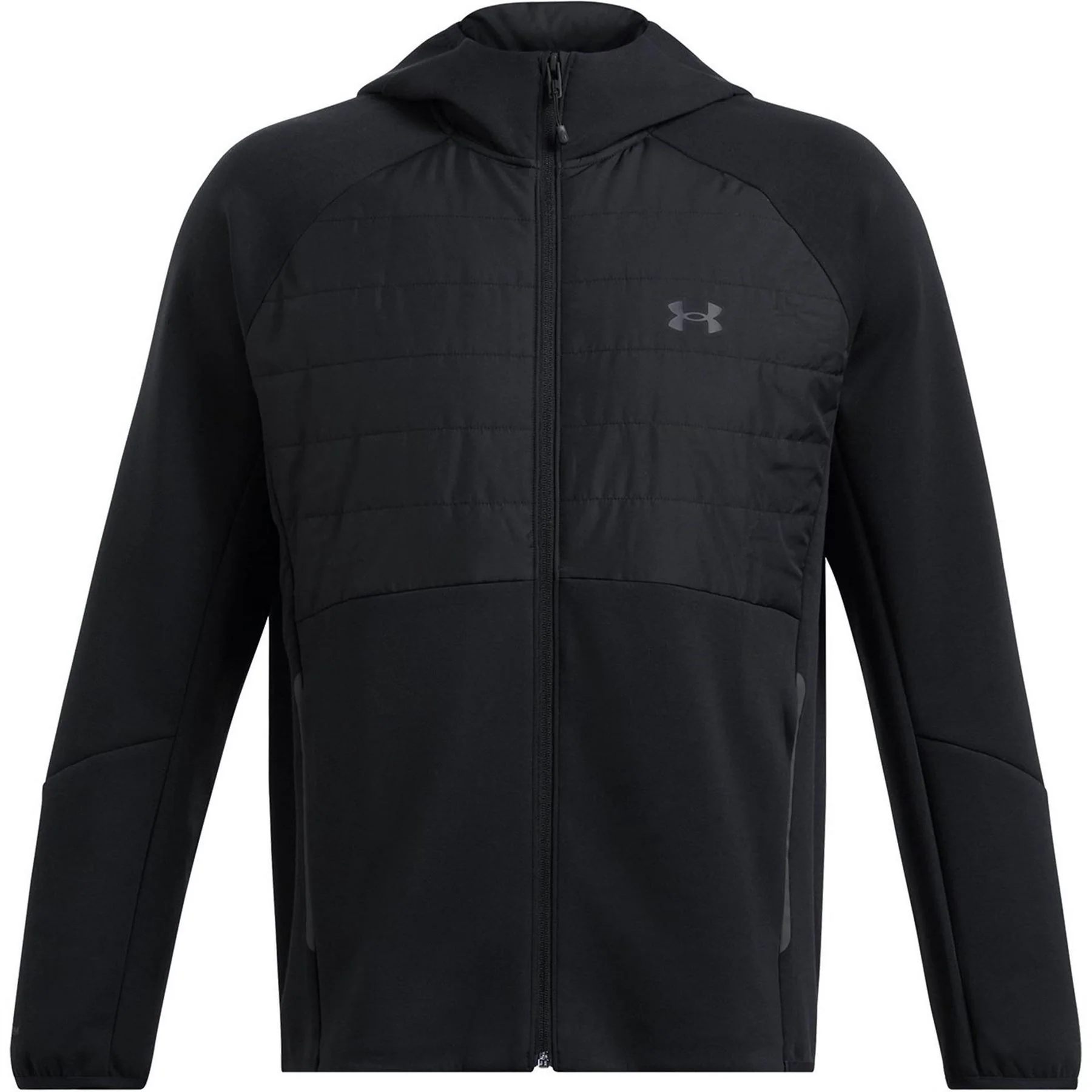 Under Armour Solid Patterned Hooded Ribbed Cuff Softshell Jacket - Image 33