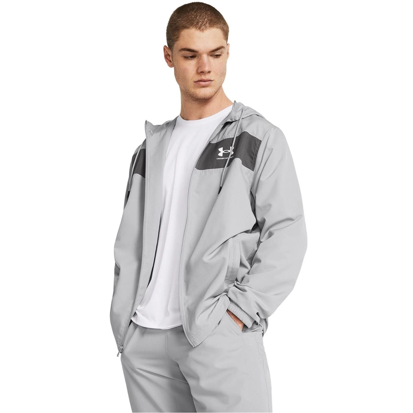 Under Armour Sportstyle Water Resistant Wind Resistant Long Sleeve Windbreaker - Image 25