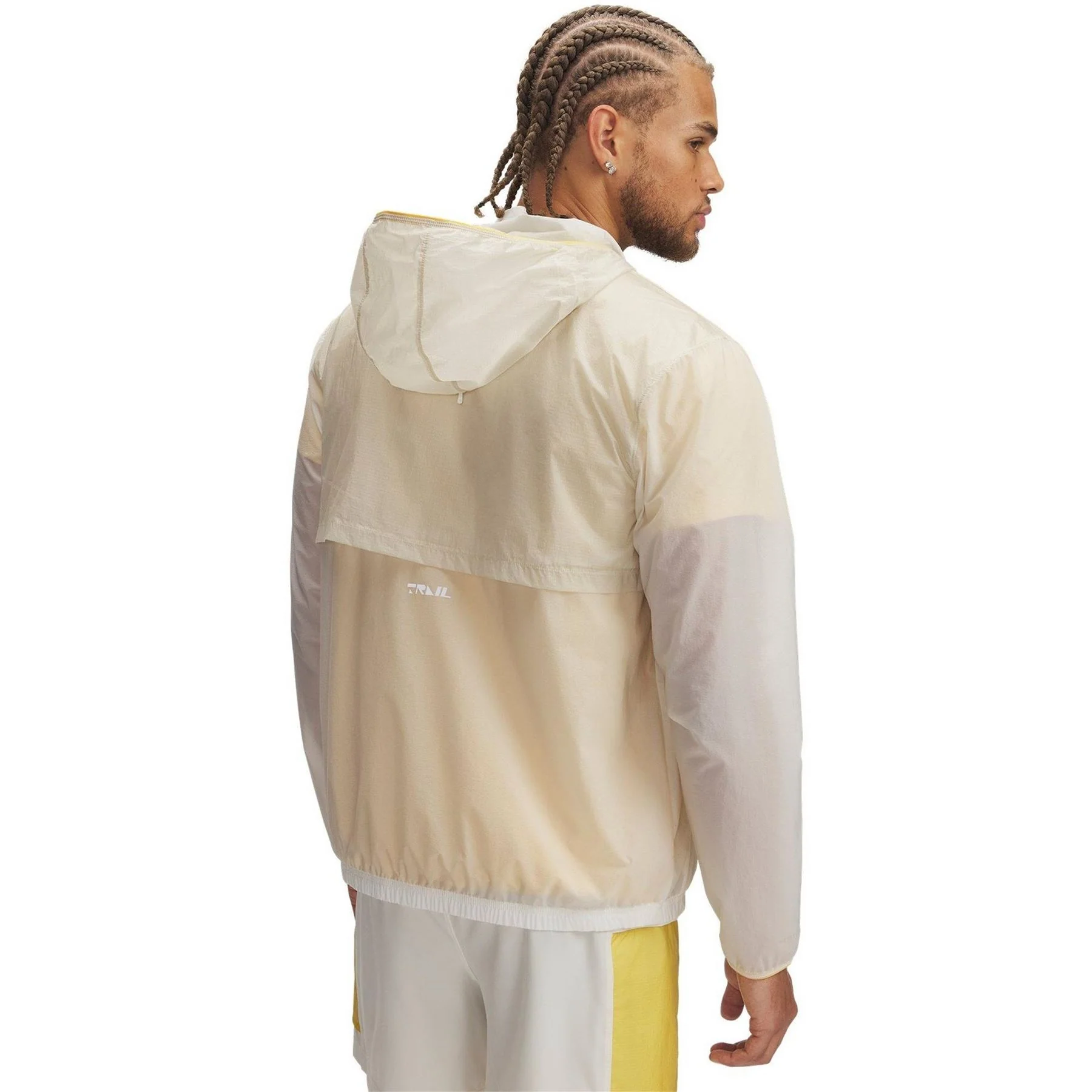 Under Armour Trail Run Solid Patterned Hooded Running Jacket - Image 2