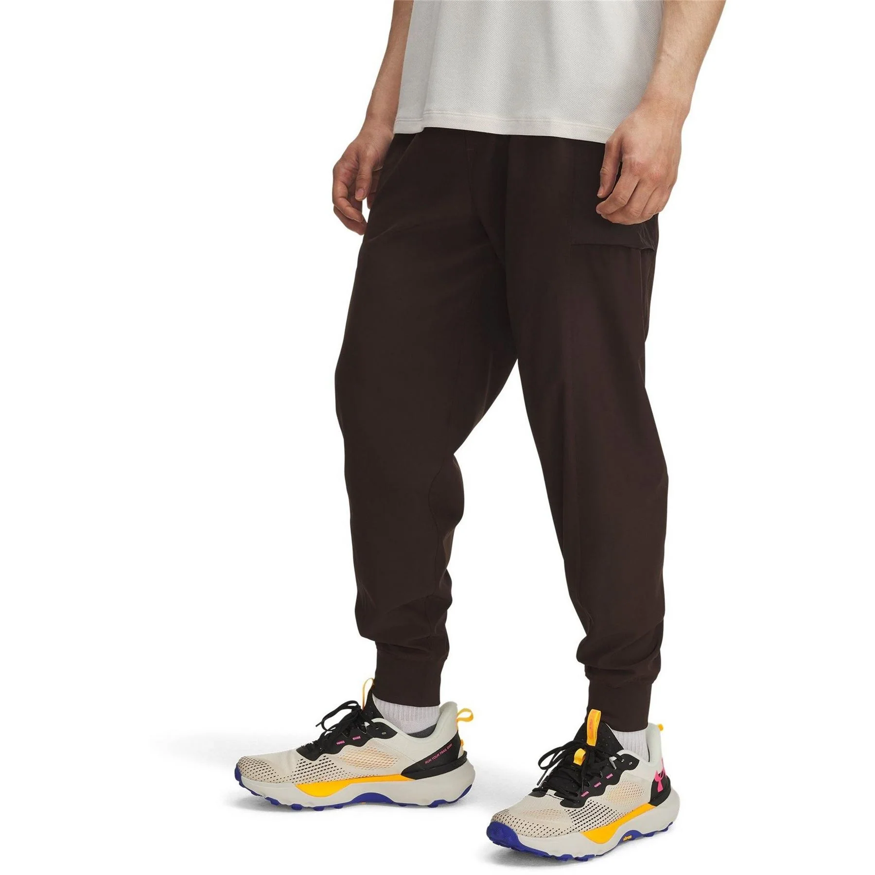 Under Armour Trail Run Solid Patterned Tapered Slim Pants
