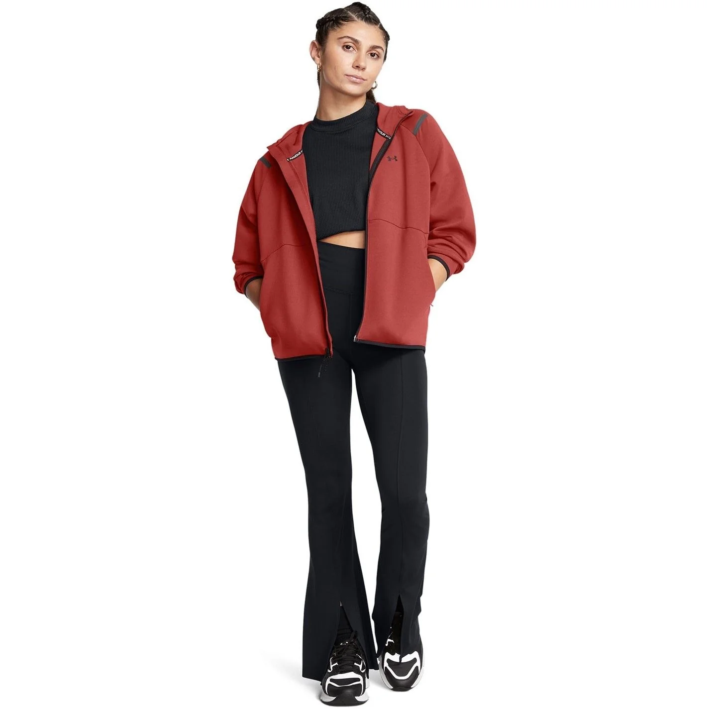 Under Armour Unstoppable Hooded Full Zipper Solid Patterned Sweat Jacket - Image 30