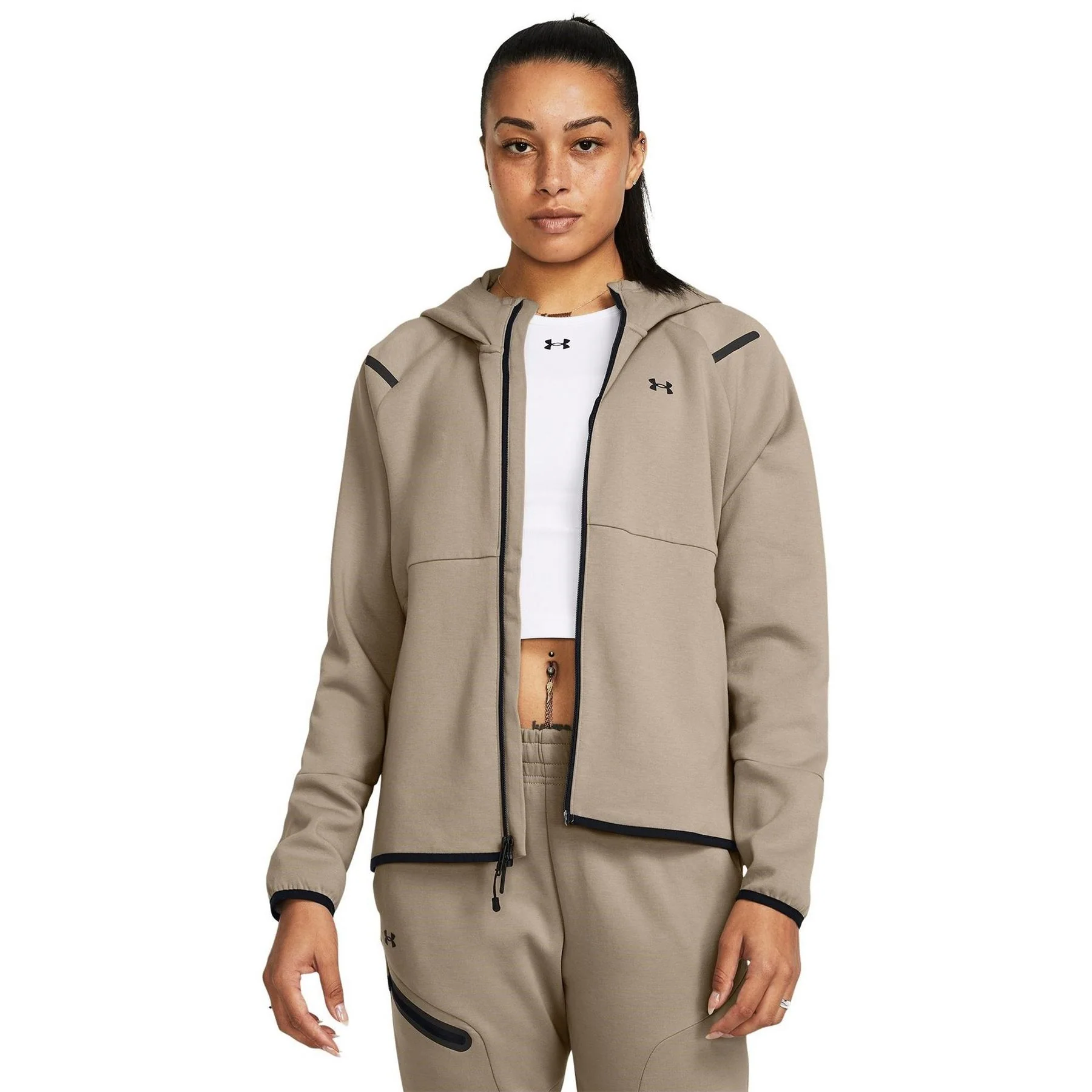 Under Armour Unstoppable Hooded Full Zipper Solid Patterned Sweat Jacket - Image 32