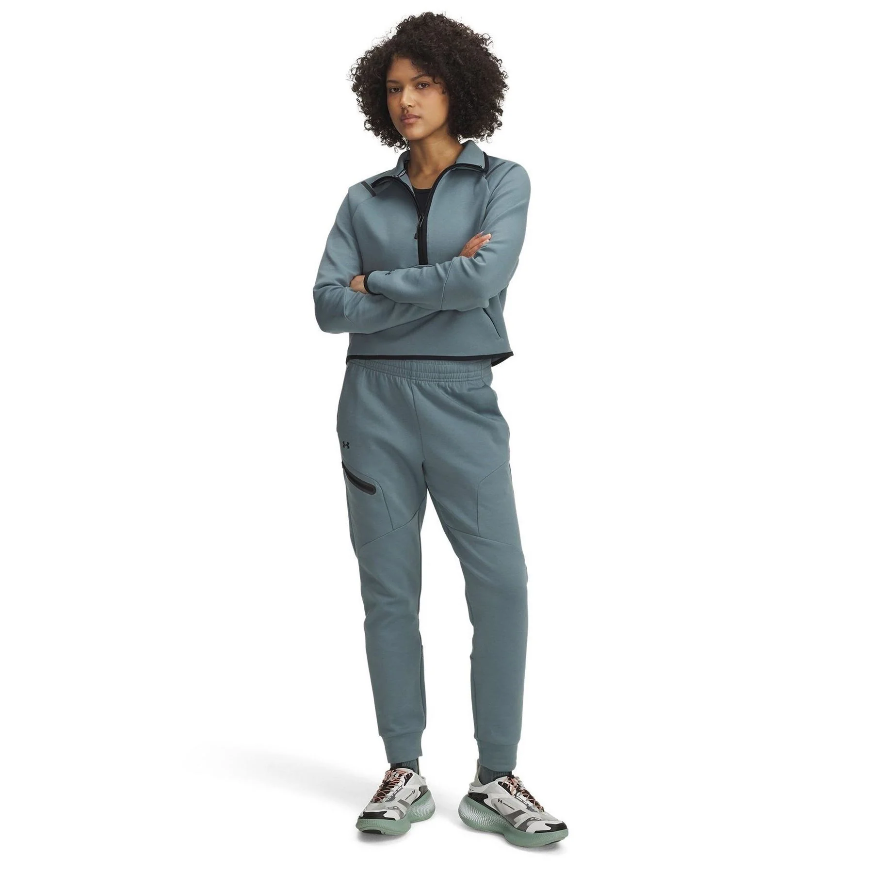 Under Armour Unstoppable Solid Patterned Fleece Joggers - Image 10
