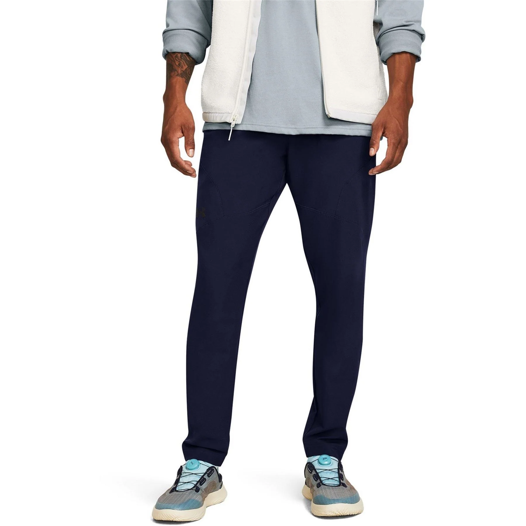 Under Armour Unstoppable Solid Patterned Slim Track Pants - Image 3
