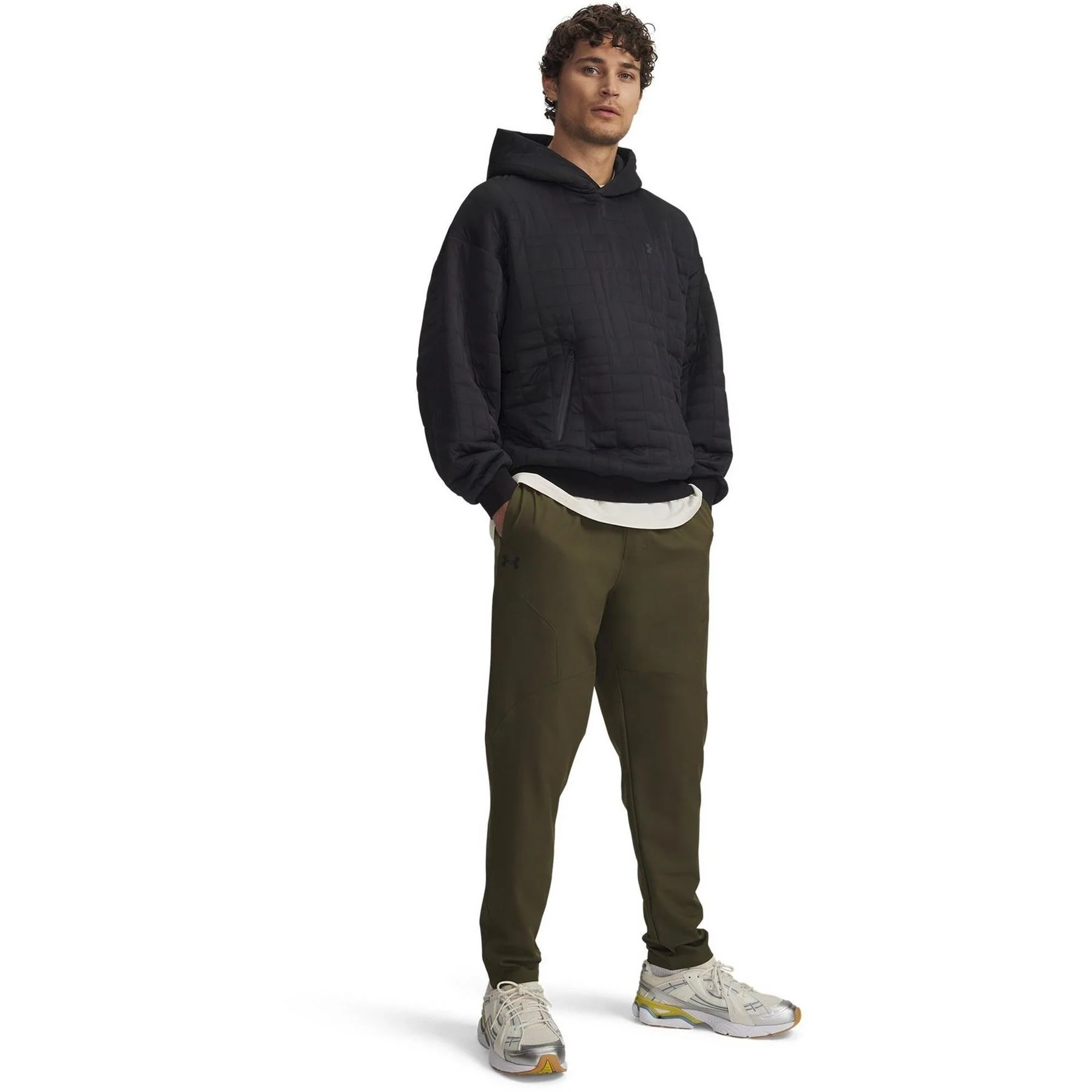 Under Armour Unstoppable Solid Patterned Tapered Slim Pants - Image 4