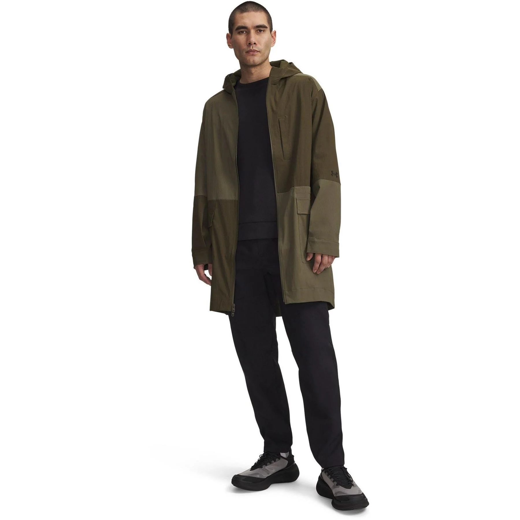 Under Armour Unstoppable Hooded Neck Color Block Patterned Parka Coat - Image 6