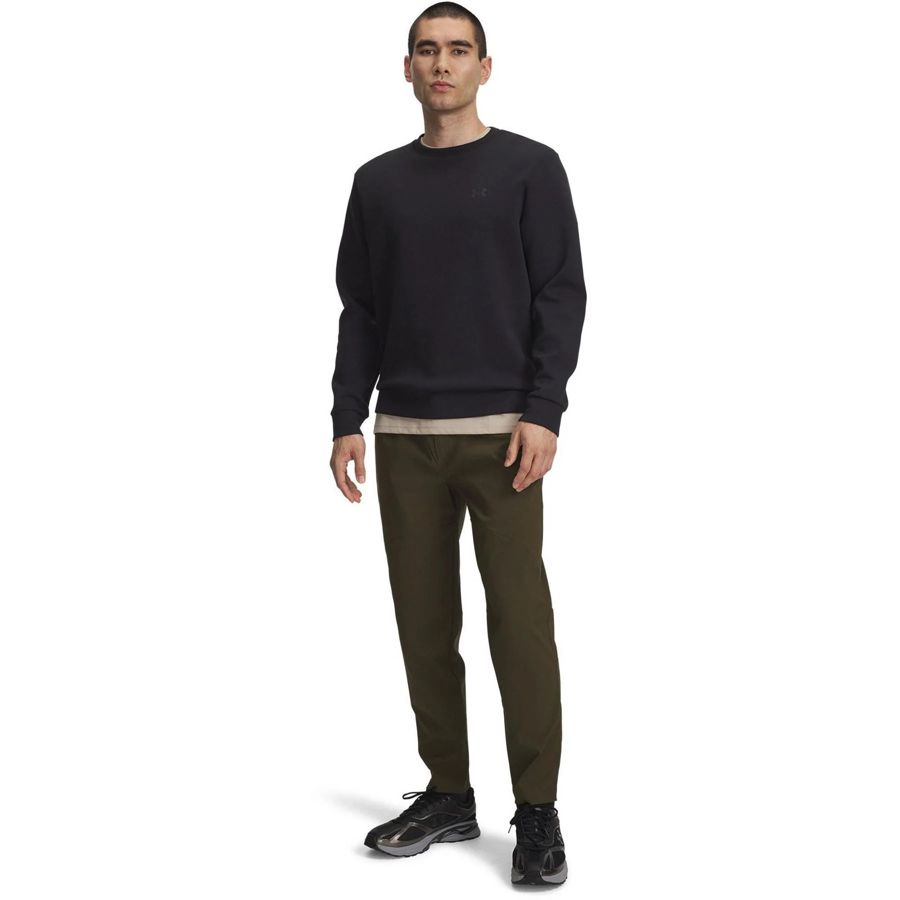 Under Armour Unstoppable Solid Patterned Tapered Slim Pants - Image 4
