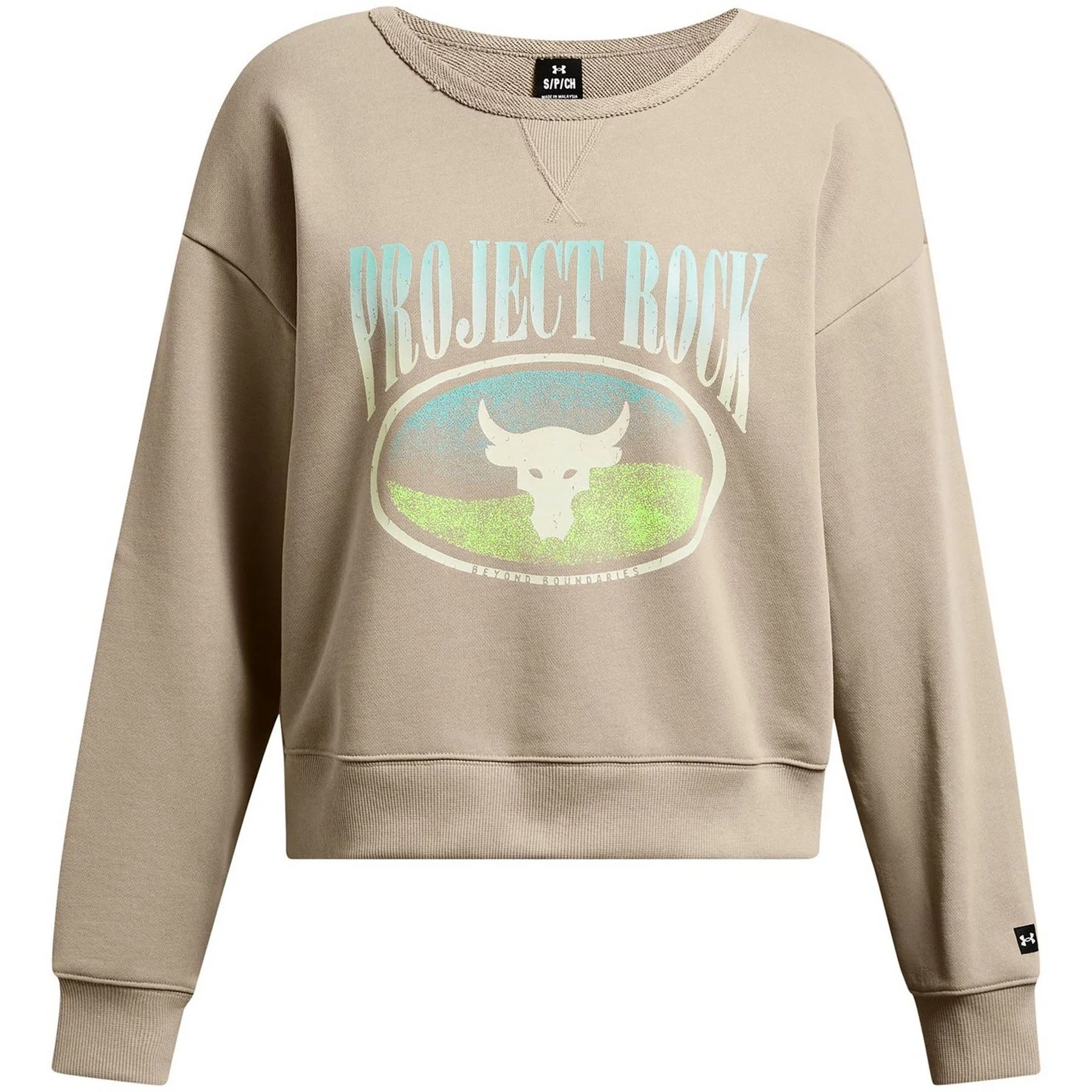Under Armour Womens Armour Pjt Rck Hw Terry Ls Q1 Sweatshirt