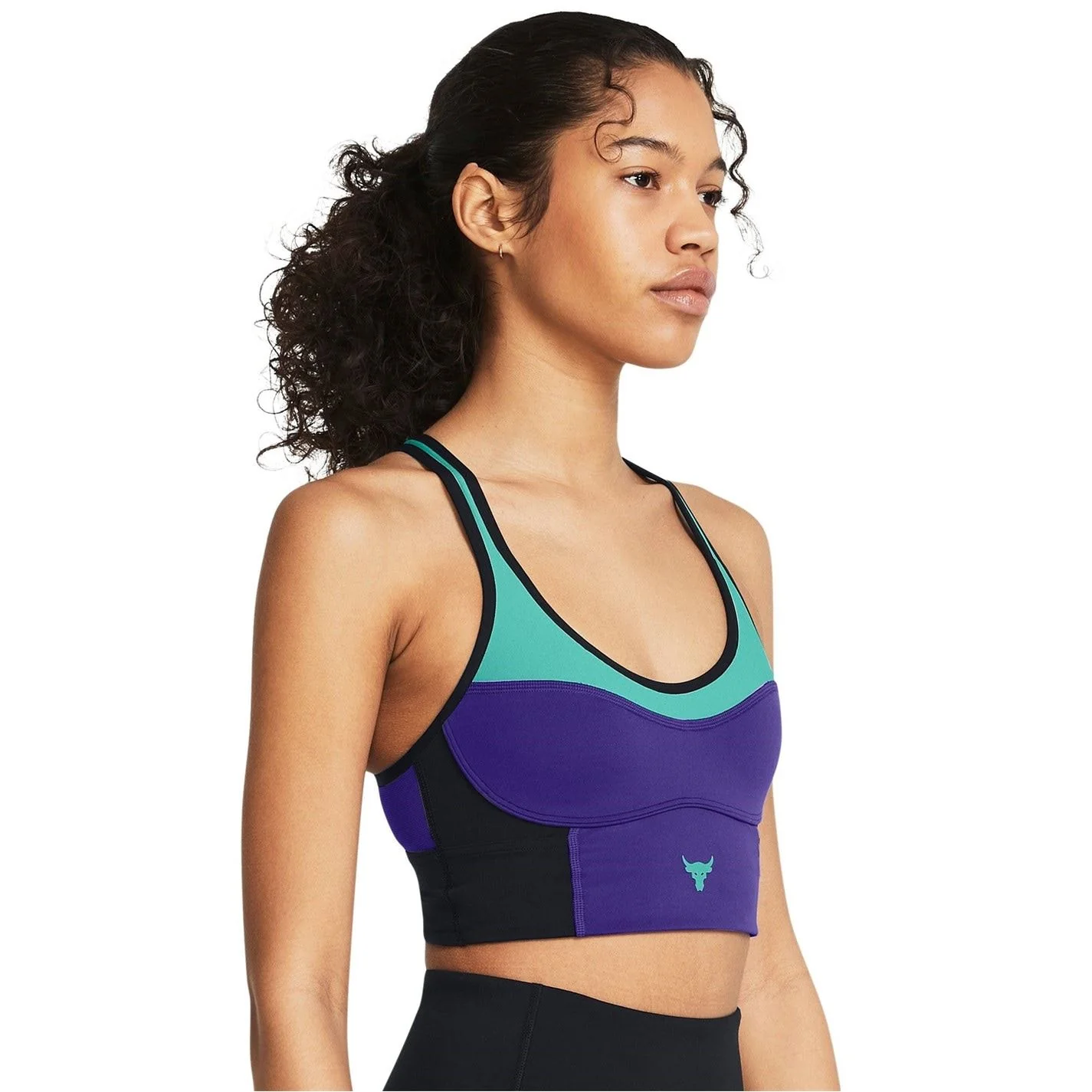 Under Armour Womens Armour Pjt Rck Lets Go Ll Infty Bra Medium Impact Sports - Image 5