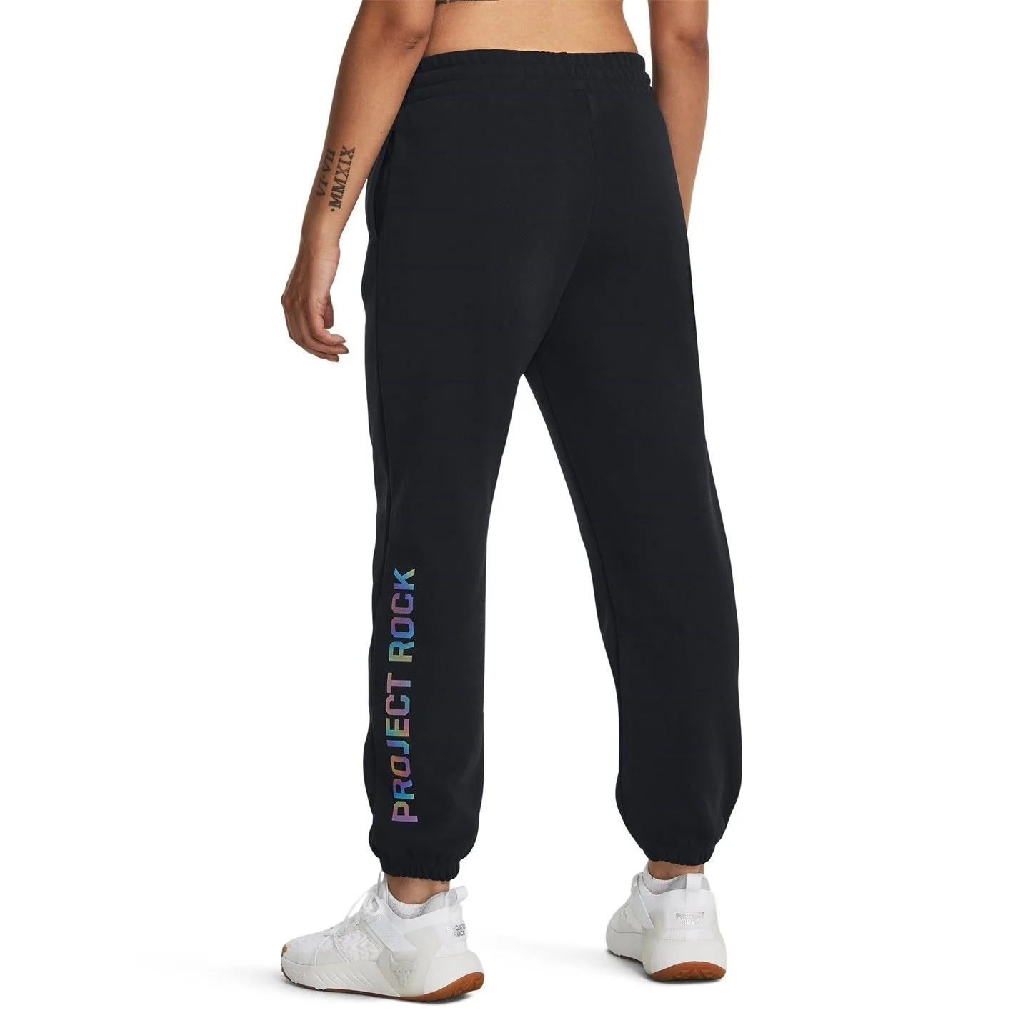 Under Armour Womens Armour Pjt Rock Hw Terry Pnt Joggers - Image 3