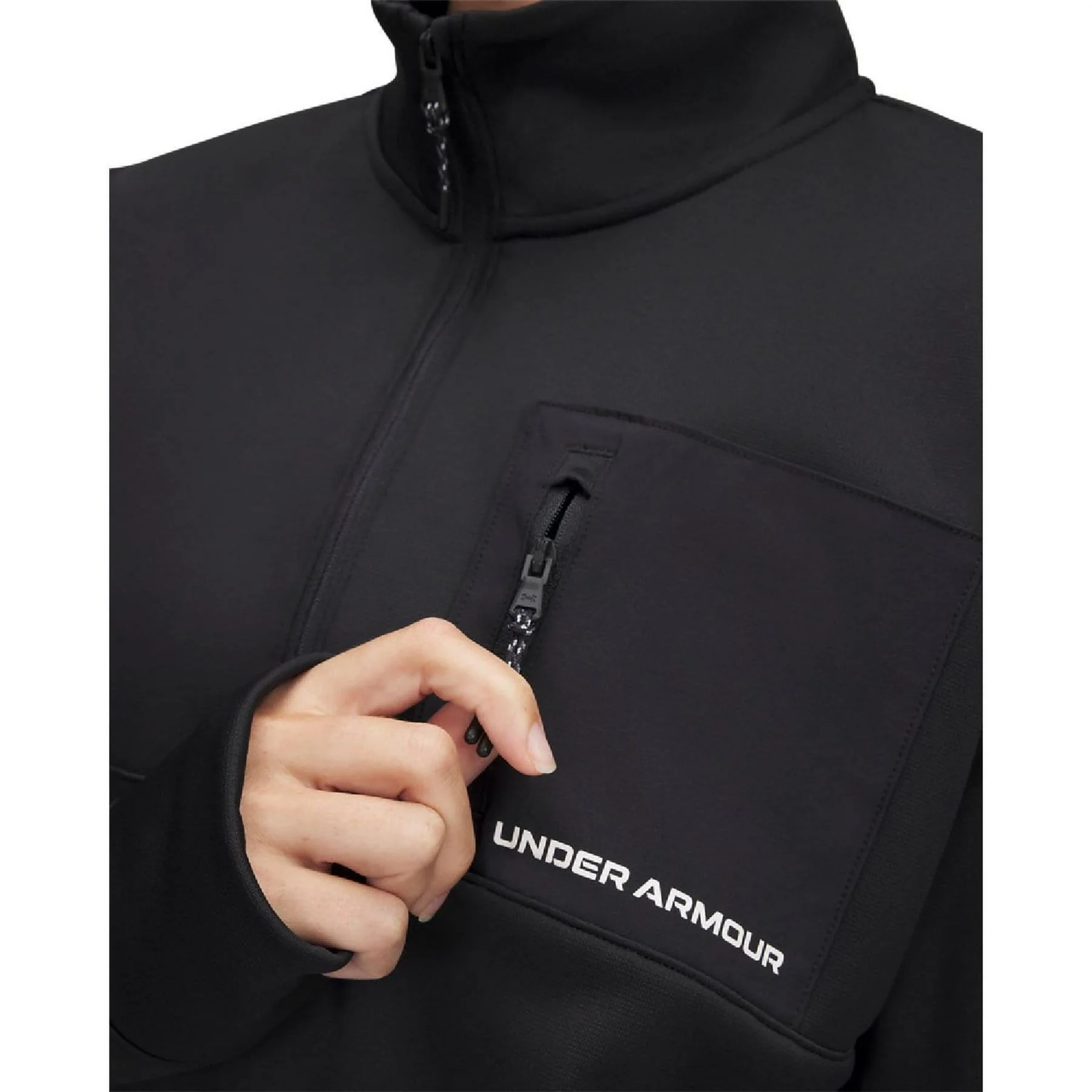 Under Armour Woven Fleece Half Zip Top - Image 3