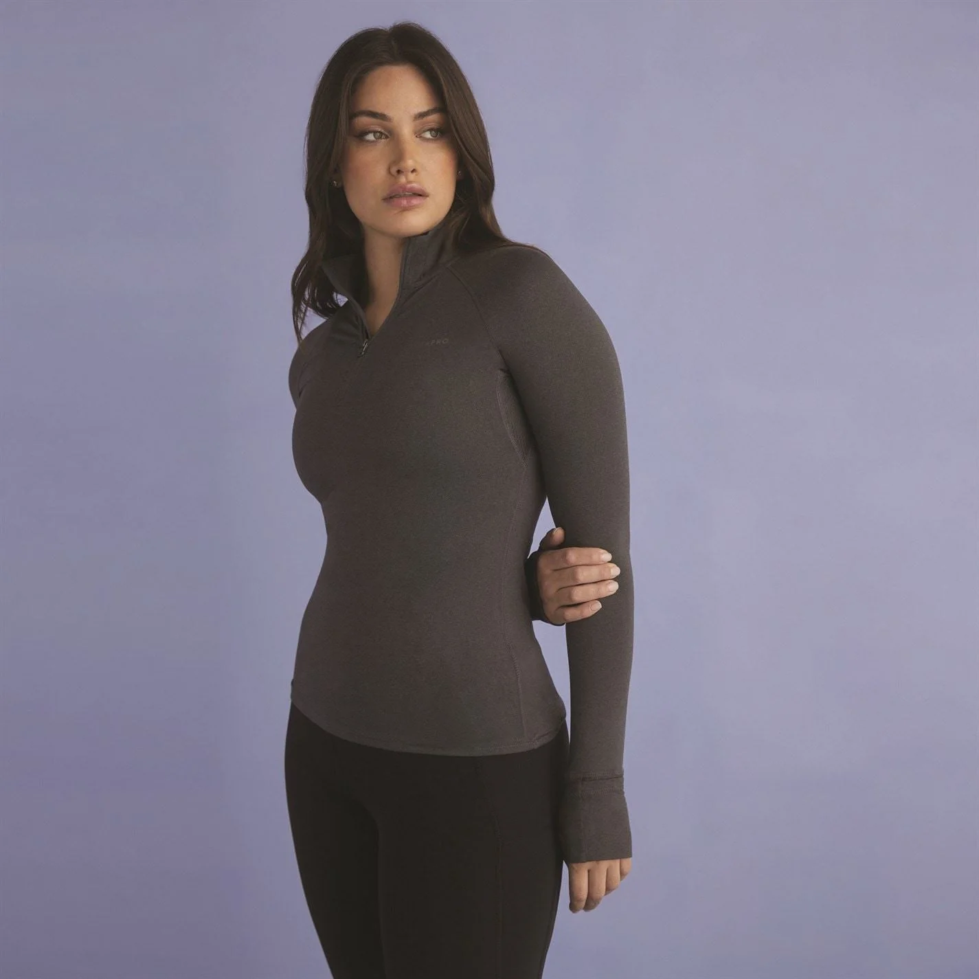 USA Pro Womens Long Sleeve Quarter Zip Top - Image 10