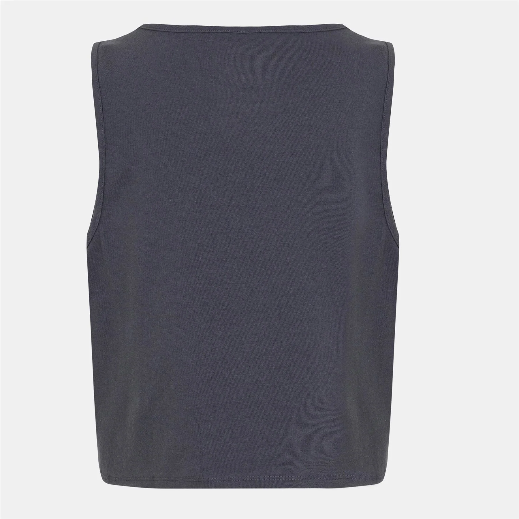 Vans Womens Fitted Crop Tank Asphalt Vest - Image 2