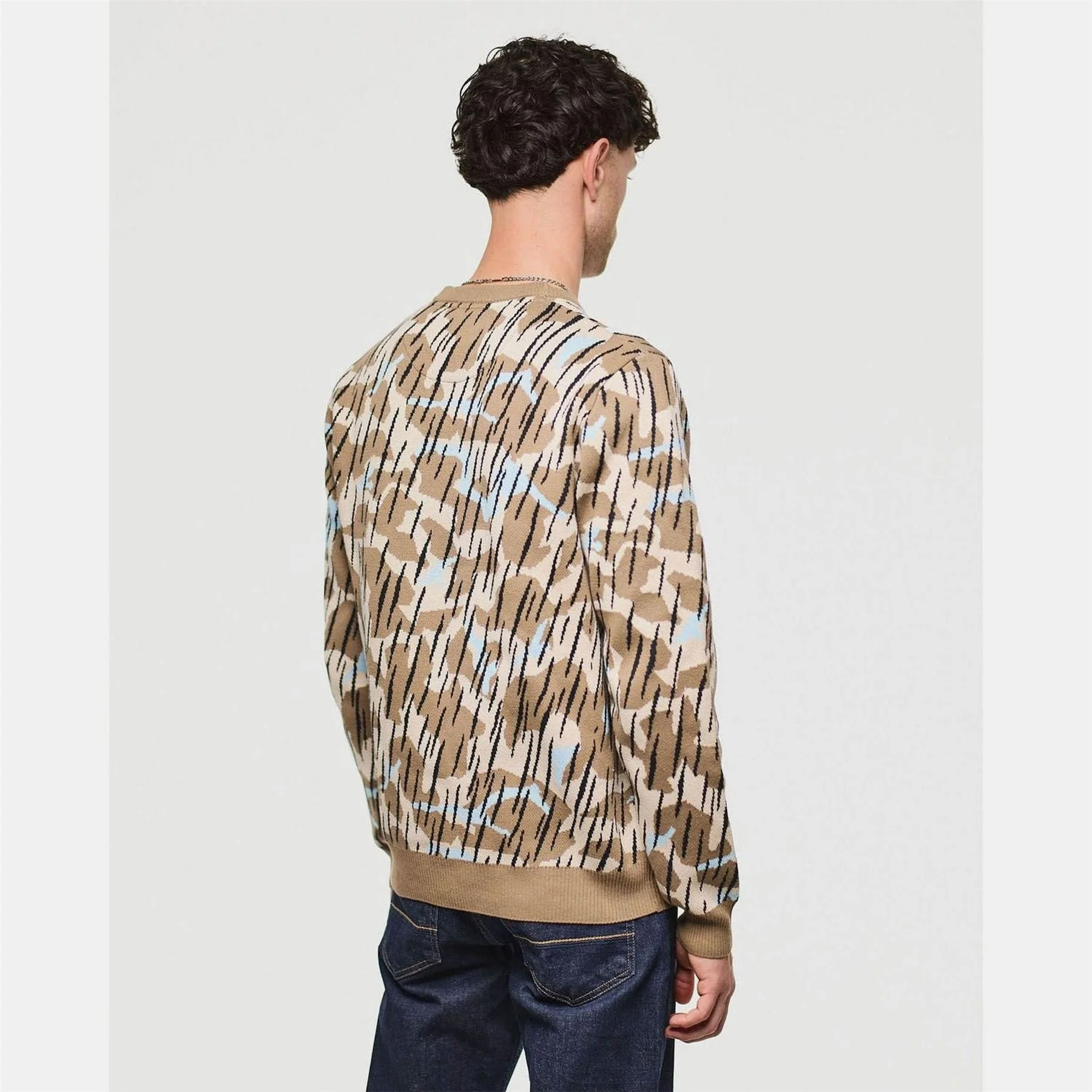 Weekend Offender Difranco Camo Knit Sweater - Image 3