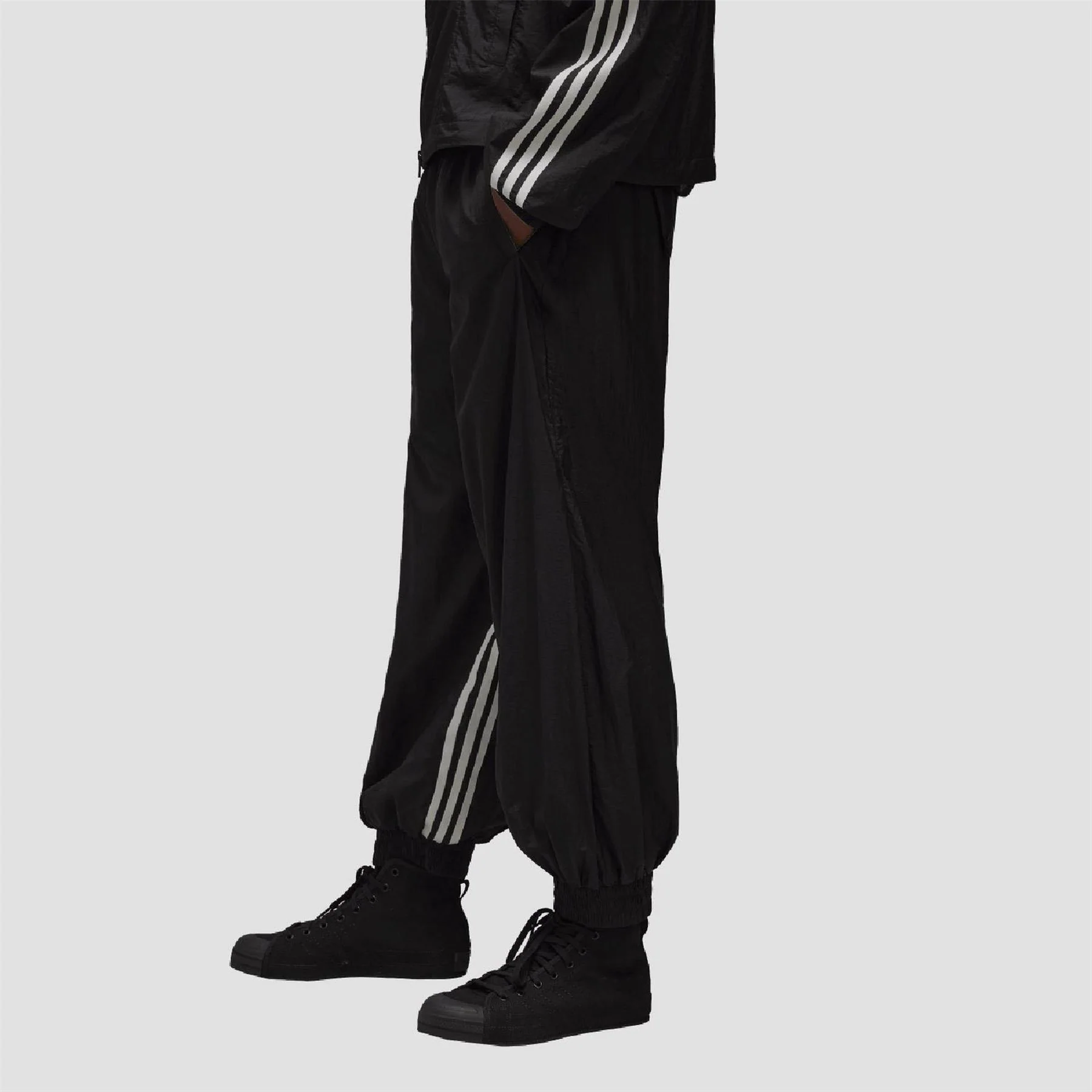 Y3 3 Stripes Shell Track Bottoms - Image 3