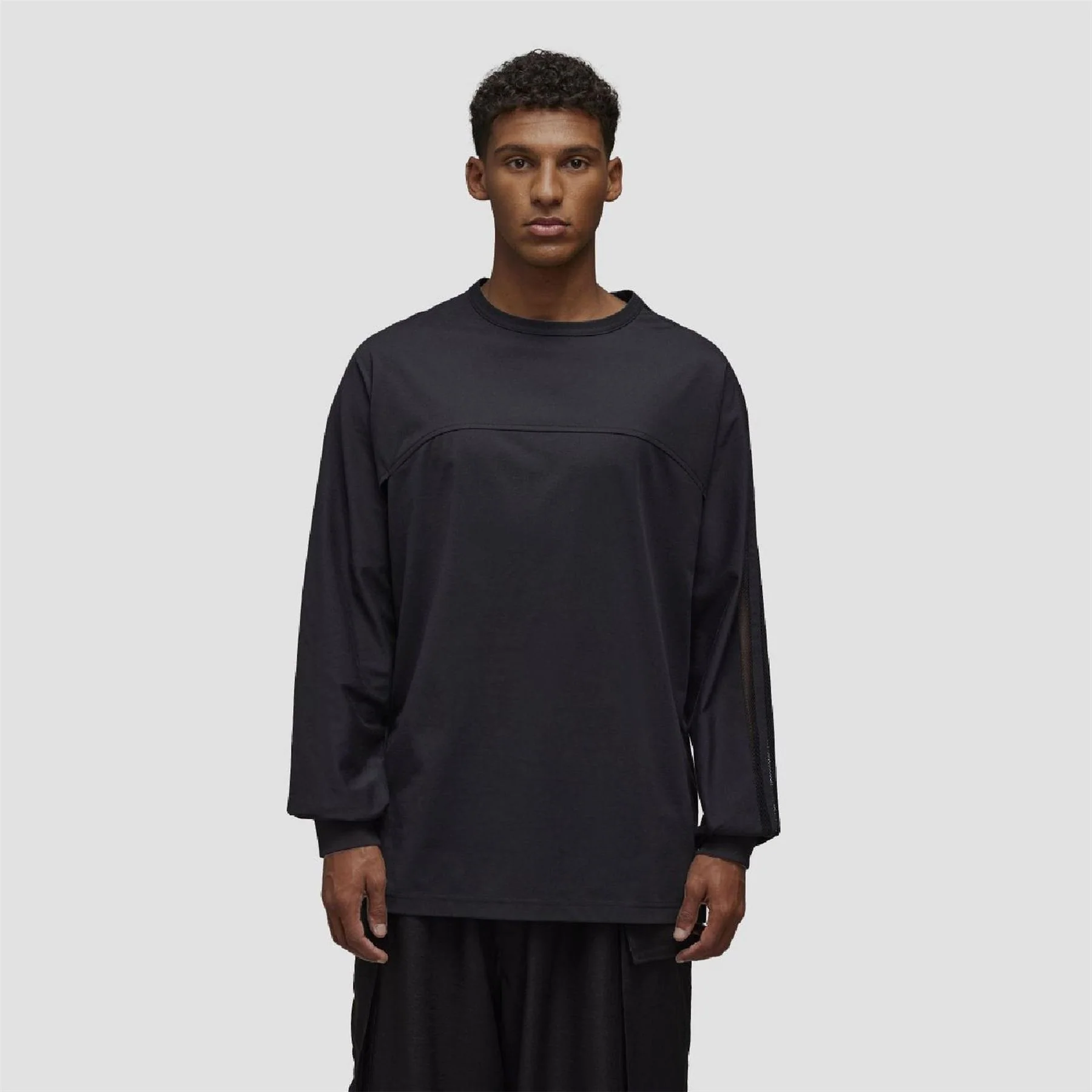 Y3 Stripes Long Sleeve T-Shirt - Image 2